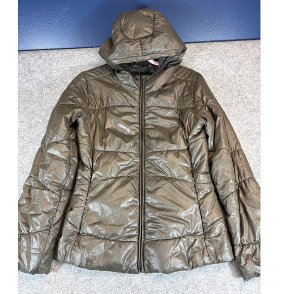 Patagonia Puffer Jacket Womens Small Brown Hooded Insulated Quilted Gorpcore - Picture 1 of 6